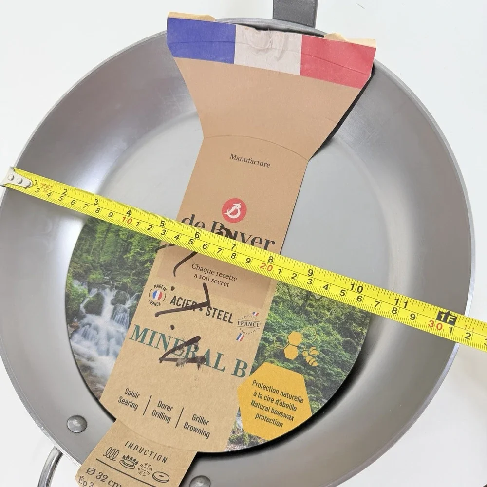 de Buyer MINERAL B Carbon Steel Fry Pan 12.5